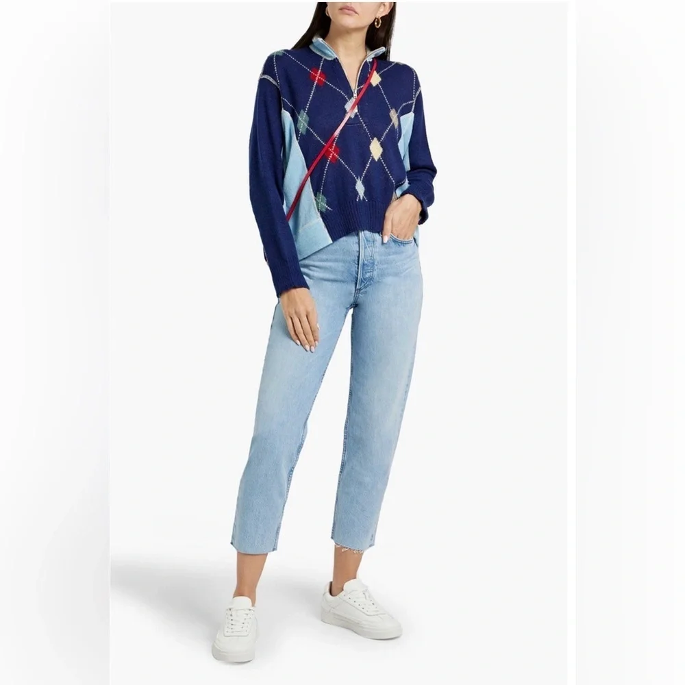RAG & BONE Cropped High-Rise Straight Leg Mom Jeans Medium Wash Size 23 US 0